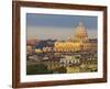 Town View with St. Peter's Basilica, Rome, Lazio, Italy-Rainer Mirau-Framed Photographic Print