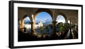 Town Viewed Through from a Palace, Palacio De Los Capitanes Generale, Antigua Guatemala, Guatemala-null-Framed Photographic Print