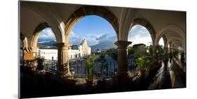 Town Viewed Through from a Palace, Palacio De Los Capitanes Generale, Antigua Guatemala, Guatemala-null-Mounted Photographic Print