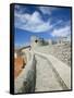 Town Walls, Dubrovnik, Croatia-Walter Bibikow-Framed Stretched Canvas