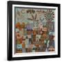 Town with Sun and Moon-Hilke Macintyre-Framed Giclee Print