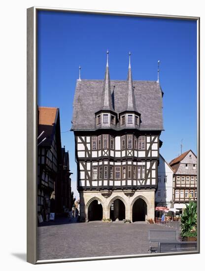 Townhall and Market Square, Alsfeld, Hesse, Germany-Hans Peter Merten-Framed Photographic Print