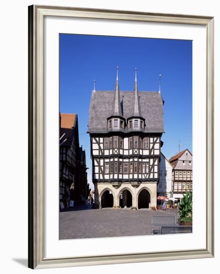 Townhall and Market Square, Alsfeld, Hesse, Germany-Hans Peter Merten-Framed Photographic Print