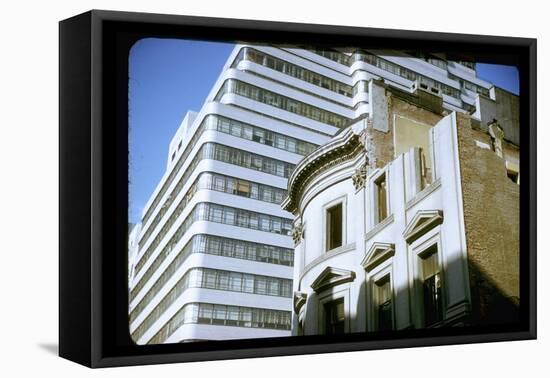 Townhouse Being Demolished-Walker Evans-Framed Stretched Canvas