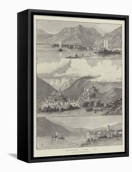 Towns in the Canton of Ticino-Amedee Forestier-Framed Stretched Canvas