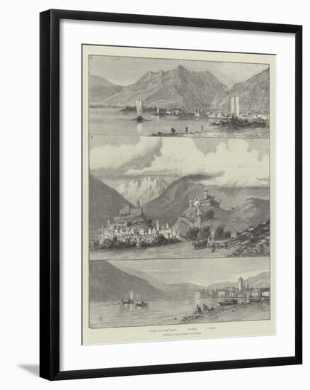 Towns in the Canton of Ticino-Amedee Forestier-Framed Giclee Print