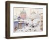Townscape in Winter-Konstantin Ivanovich Gorbatov-Framed Giclee Print