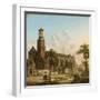 Townspeople Near the Nicolaikerk, Utrecht-Jan Hendrik Verheyen-Framed Giclee Print