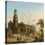 Townspeople Near the Nicolaikerk, Utrecht-Jan Hendrik Verheyen-Stretched Canvas