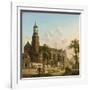 Townspeople Near the Nicolaikerk, Utrecht-Jan Hendrik Verheyen-Framed Giclee Print