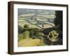 Towpath, Monmouth and Brecon Canal, Tal Y Bont, Powys, Mid-Wales, Wales, United Kingdom-David Hughes-Framed Photographic Print