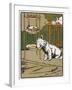 Towser Helps Himself to Afternoon Tea in the Drawing Room-null-Framed Art Print