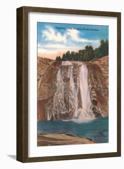 Toxaway Falls, Western North Carolina-null-Framed Art Print