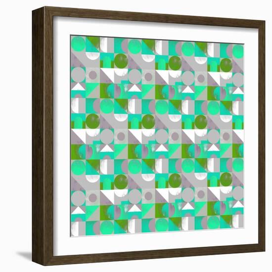 Toy Blocks Small - Green-Laurence Lavallee-Framed Giclee Print