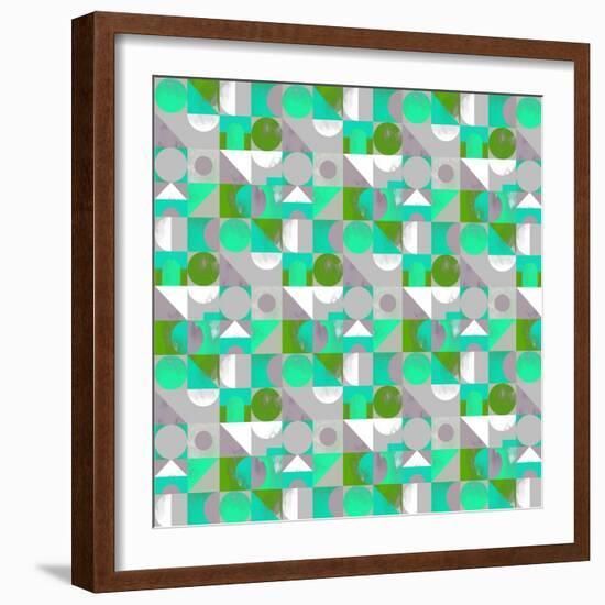 Toy Blocks Small - Green-Laurence Lavallee-Framed Giclee Print