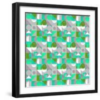 Toy Blocks Small - Green-Laurence Lavallee-Framed Giclee Print