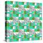 Toy Blocks Small - Green-Laurence Lavallee-Stretched Canvas