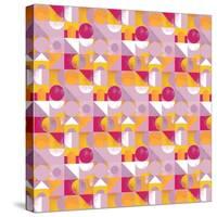 Toy Blocks Small - Red-Laurence Lavallee-Stretched Canvas