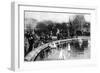 Toy Boats at the Tuileries Gardens, Paris, 1931-Ernest Flammarion-Framed Giclee Print