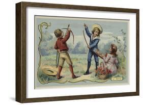 Toy Bow and Arrows-null-Framed Giclee Print