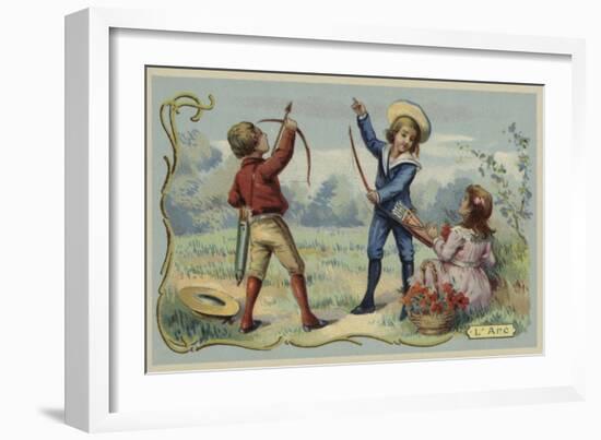 Toy Bow and Arrows-null-Framed Giclee Print