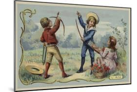 Toy Bow and Arrows-null-Mounted Giclee Print