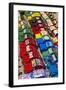 Toy Cars Made with Metal Food Box and Sold on the National 7 Road, Madagascar, Africa-Bruno Morandi-Framed Photographic Print