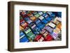 Toy Cars Made with Metal Food Box and Sold on the National 7 Road, Madagascar, Africa-Bruno Morandi-Framed Photographic Print