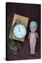 Toy Doll and Watch-Den Reader-Stretched Canvas