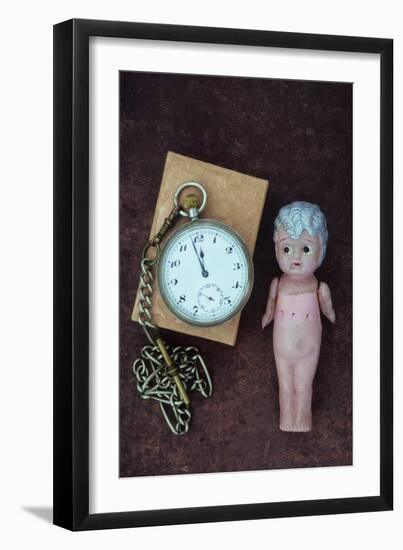 Toy Doll and Watch-Den Reader-Framed Premium Photographic Print