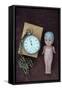 Toy Doll and Watch-Den Reader-Framed Stretched Canvas