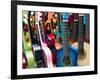 Toy Guitars, Olvera Street Market, El Pueblo de Los Angeles, Los Angeles, California, USA-Walter Bibikow-Framed Photographic Print