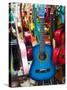 Toy Guitars, Olvera Street Market, El Pueblo de Los Angeles, Los Angeles, California, USA-Walter Bibikow-Stretched Canvas