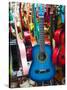 Toy Guitars, Olvera Street Market, El Pueblo de Los Angeles, Los Angeles, California, USA-Walter Bibikow-Stretched Canvas