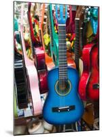 Toy Guitars, Olvera Street Market, El Pueblo de Los Angeles, Los Angeles, California, USA-Walter Bibikow-Mounted Premium Photographic Print