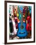 Toy Guitars, Olvera Street Market, El Pueblo de Los Angeles, Los Angeles, California, USA-Walter Bibikow-Framed Photographic Print