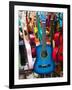 Toy Guitars, Olvera Street Market, El Pueblo de Los Angeles, Los Angeles, California, USA-Walter Bibikow-Framed Photographic Print