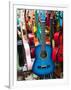 Toy Guitars, Olvera Street Market, El Pueblo de Los Angeles, Los Angeles, California, USA-Walter Bibikow-Framed Photographic Print