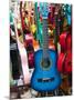 Toy Guitars, Olvera Street Market, El Pueblo de Los Angeles, Los Angeles, California, USA-Walter Bibikow-Mounted Photographic Print