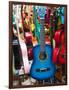 Toy Guitars, Olvera Street Market, El Pueblo de Los Angeles, Los Angeles, California, USA-Walter Bibikow-Framed Photographic Print