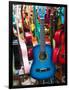 Toy Guitars, Olvera Street Market, El Pueblo de Los Angeles, Los Angeles, California, USA-Walter Bibikow-Framed Photographic Print