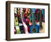 Toy Guitars, Olvera Street Market, El Pueblo de Los Angeles, Los Angeles, California, USA-Walter Bibikow-Framed Photographic Print