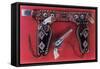 Toy Holster and Six-Shooter-null-Framed Stretched Canvas