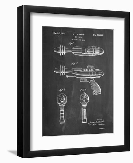 Toy Laser Gun Patent Print-Cole Borders-Framed Art Print