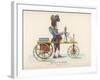 Toy Representing Pulchinello Riding a Velocipede-null-Framed Art Print