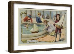 Toy Sailing Boats-null-Framed Giclee Print