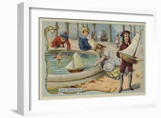 Toy Sailing Boats-null-Framed Giclee Print