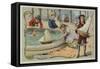 Toy Sailing Boats-null-Framed Stretched Canvas