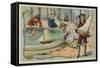 Toy Sailing Boats-null-Framed Stretched Canvas