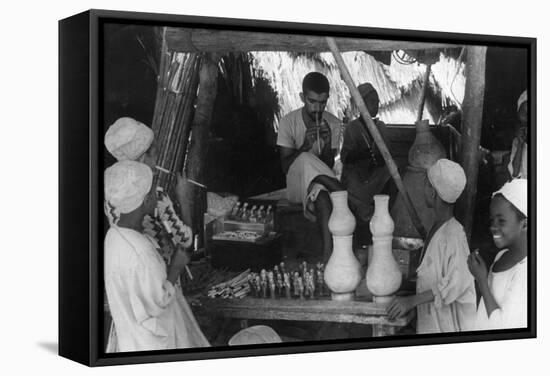 Toy Seller, Oman-null-Framed Stretched Canvas